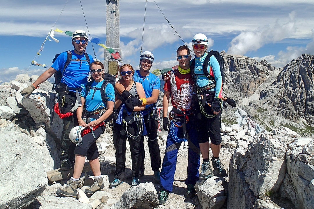 Via Ferratas in the Dolomites - group guide