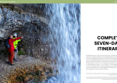 Feel the thrill of adventure as you step onto the via ferrata hidden behind a roaring waterfall in the Dolomites