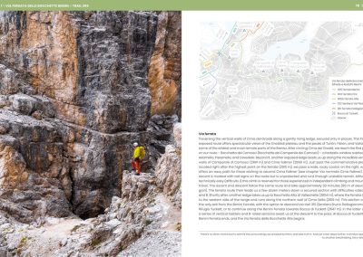 Standing small against the vast cliffs of the Brenta – the Benini route reveals both the challenge and the beauty of alpine adventure