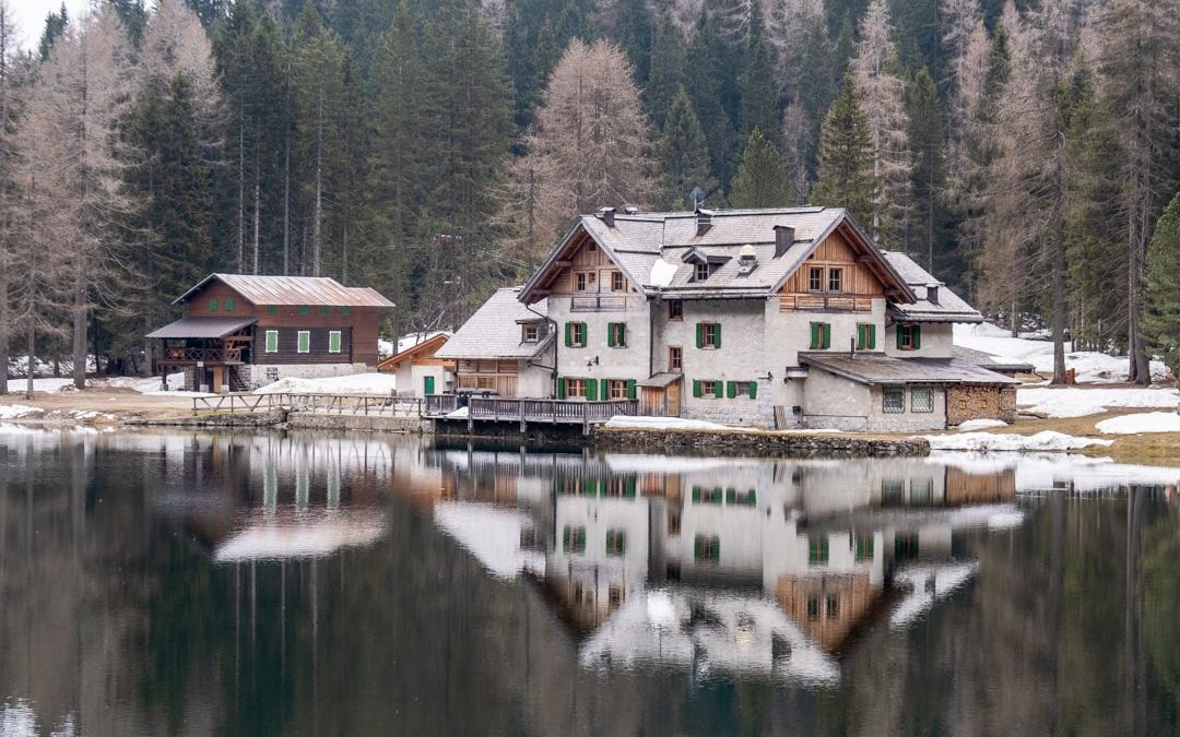 Mountain hut in the Dolomites